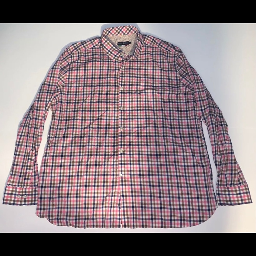 Stone Rose Men’s Red Button Up Long Sleeve Sz 7